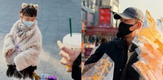 林峯隨張馨月回娘家過年,一家放煙花,女兒新年衣服大得她都能穿