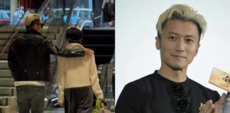 謝霆鋒回香港陪狄波拉逛街,金髮皮衣好搶鏡,母子邊走邊聊感情好