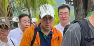 霍啟剛假期帶子女游廣西,霍中曦抱著6歲妹妹,一家人身邊沒保鏢