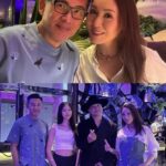 郭可盈女兒畢業全家外出慶祝,16歲林天若穿露臍裝,身高超過母親