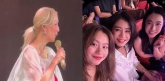 甘比帶倆女兒看演唱會,17歲長女五官大氣越髮漂亮,坐鐘楚紅旁邊