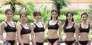 香港小姐12強泳裝展示,全員自信大方,肌肉線條亮眼