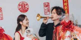 香港女星結婚過大禮,金鏈龍鳳鐲鋪滿禮桌,豐厚聘禮盡顯男方誠意
