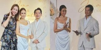 庄思明婚禮前雙胞胎姐姐辦訂婚禮,未婚夫俊朗斯文,三代同堂見證
